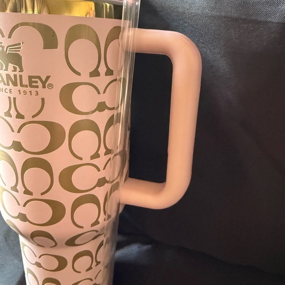 New Stanley 40oz Pink and Gold Custom Laser Engraved with Straw No Original Box - Picture 4 of 8